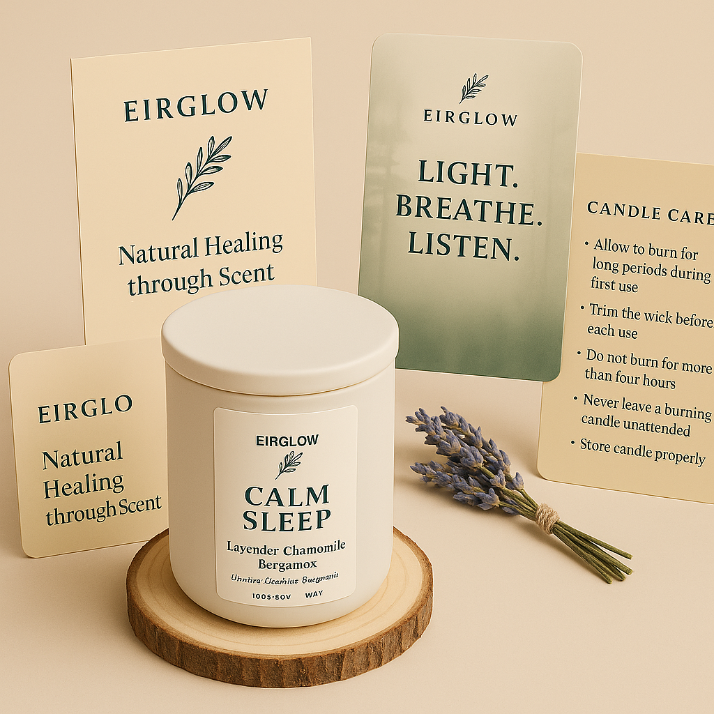 Calm Sleep – Natural Soy Wax Candle for Deep Relaxation & Better Sleep | EIRGLOW