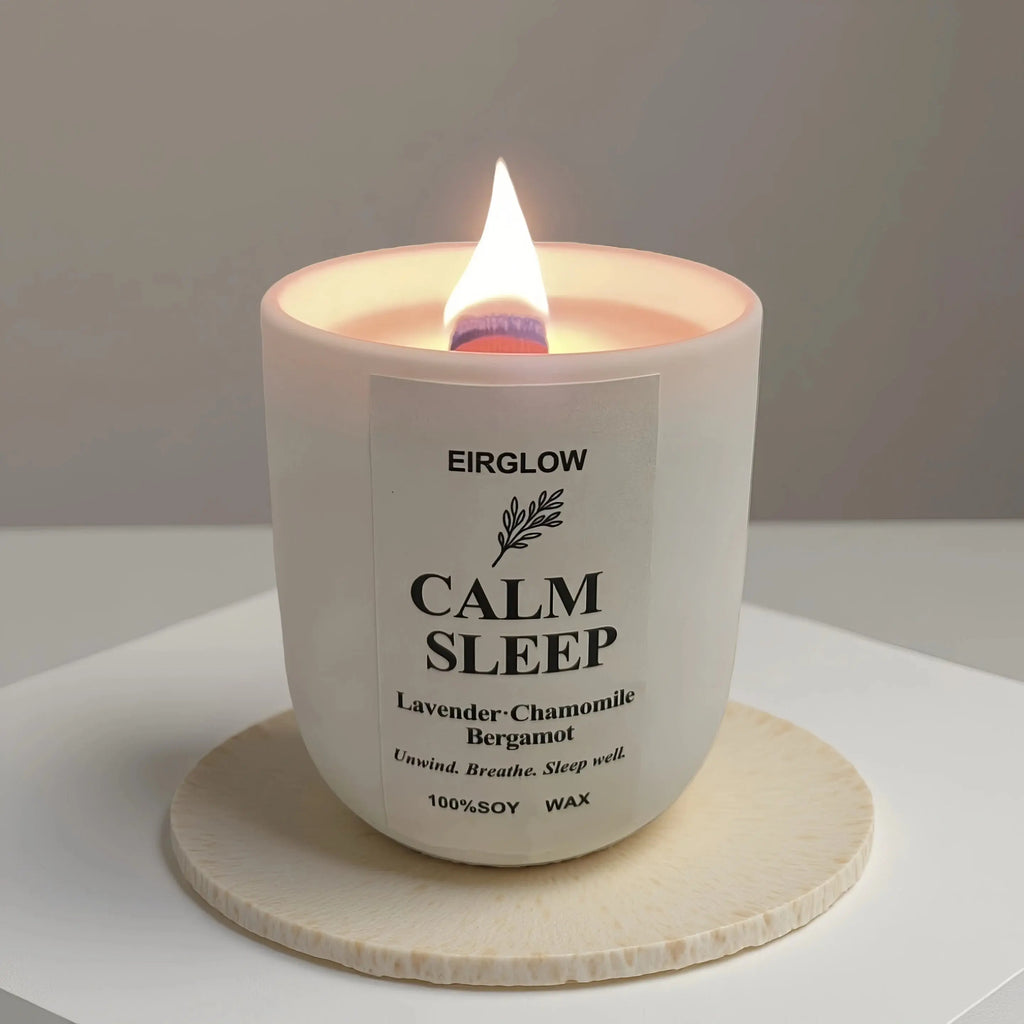 ✨ EIRGLOW Calm Sleep – Lavender Chamomile Aromatherapy Candle