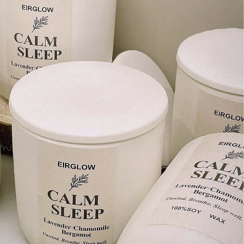 ✨ EIRGLOW Calm Sleep – Lavender Chamomile Aromatherapy Candle